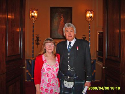 your kilt photos Colin and his wife Jo