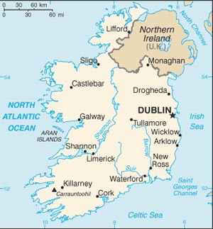 Map of Ireland