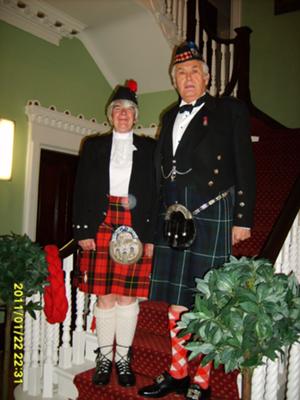 Sylvia and Colin on Burns Night