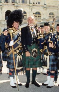 photo of Sean Connery wearing his kilt