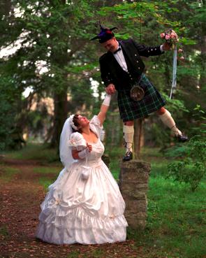 me at my kilt wedding