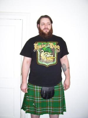 A quick snapshot of me in my Ireland National tartan kilt