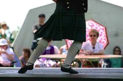 Highland dancer at Highland games