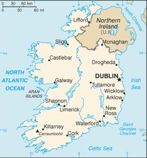Map of Ireland Map of Ireland