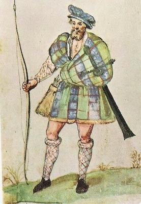 Earliest depiction of the Belted Plaid dated to 1607